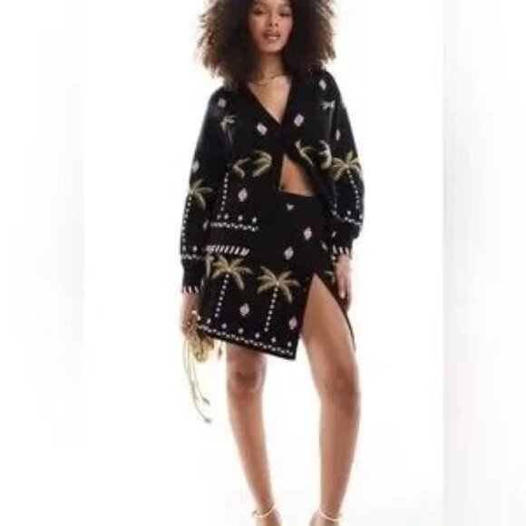 Never Fully Dressed Havana Knit Mini Skirt‎  SZ S NWT - Picture 1 of 10